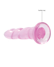 Shots RealRock Crystal Clear Non Realistic 7' Dildo  - Pink