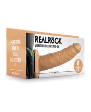 Shots Realrock 8' Vibrating Hollow Strap On W/o Balls