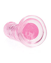 Shots Realrock Crystal Clear Straight Dildo W/suction Cup