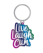 Wood Rocket Live Laugh Cum Keychain - Multi Color