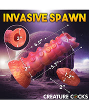Creature Cocks Nymphoid Ovipositor Silicone Dildo w/Eggs - Multi Color