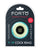 Forto F-19 Two Tone Liquid Silicone Cock Ring - Black/Glow in the Dark