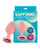 Luv Inc. Jeweled Silicone Butt Plug w/Three Stones - Medium Light Pink