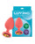Luv Inc. Jeweled Silicone Butt Plug w/Three Stones - Large Coral