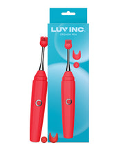 Luv Inc. Orgasm Pen w/Three Attachments - Red