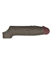 Shaft Flexskin Liquid Silicone 7.8' Vibrating Sheath - Mahogany