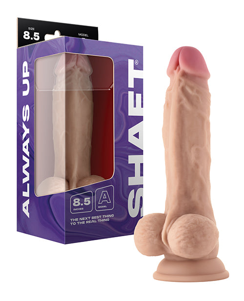 Shaft Model A Flexskin Liquid Silicone 8.5' Dong w/Balls - Pine