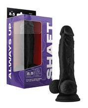 Shaft Model A Flexskin Liquid Silicone 8.5' Dong w/Balls - Black