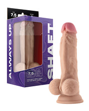 Shaft Model A Flexskin Liquid Silicone 7.5' Dong w/Balls - Pine