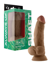 Shaft Model N Flexskin Liquid Silicone 7.5' Side Curve Dong w/Balls - Oak