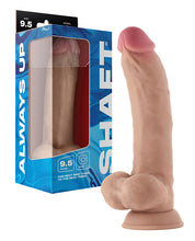 Shaft Model C Flexskin Liquid Silicone 9.5' Curved Dong w/Balls - Pine