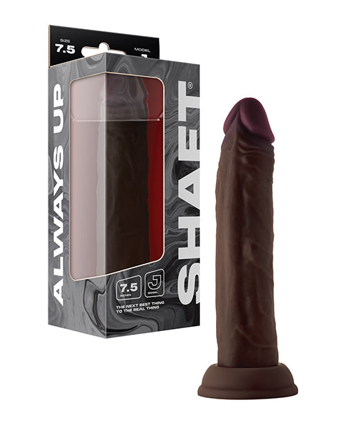 Shaft Model J Flexskin Liquid Silicone 7.5' Dong - Mahogany