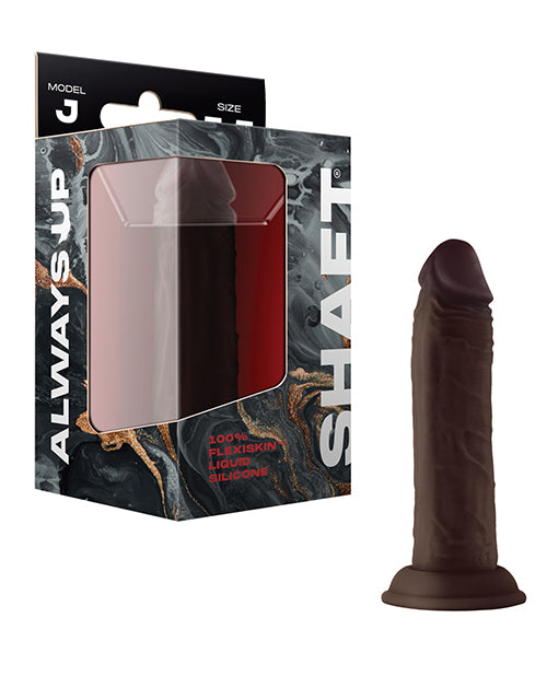 Shaft Model J Flexskin Liquid Silicone 5.5' Dong - Mahogany