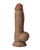 Shaft Flexskin Liquid Silicone 7.5' Vibrating Dong w/Balls - Oak