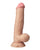 Shaft Flexskin Liquid Silicone 8.5' Vibrating Side Curve Dong w/Balls - Pine