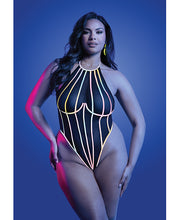 Solar Flare Flash Reflective Binding Halter Tie Teddy - Black S/M