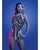 Solar Flare Flash Reflective Binding Halter Tie Teddy - Black S/M