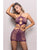 Vixen Focus On Me Halter Dress w/Key Ring Details - Purple O/S