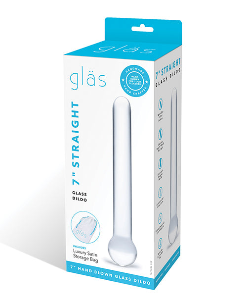 Glas 7' Straight Glass Dildo - Clear