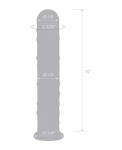 Glas 10" Extra Large Glass Dildo - Clear