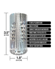 MSTR B8 Balls to the Wall Clear-View Beaded Stroker - Clear