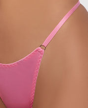 Krystal Rhinestone Net Back G-String - Pink S/M