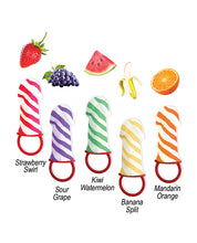 Candy Stripers Pecker Candy Ring Pop Display - 5 Assorted Flavors, Display of 36