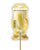 Cock Tailz Liquor Flavored Pecker Pops - Banana Daiquiri Yellow/White Stripe