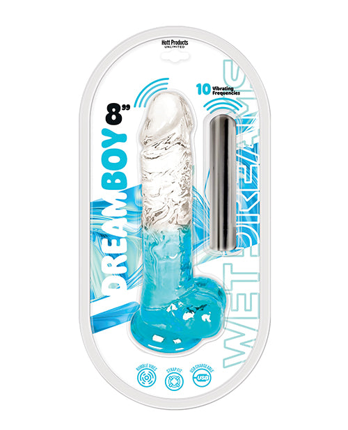 Wet Dreams Dream Boy 8' Jelly Vibrator - Blue