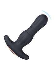Agas Thrusting Butt Plug w/Remote Control - Black