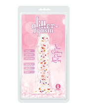 Glittergasm 7.5' Swirls Dildo - Red/Gold/Orange