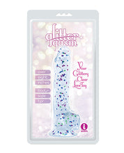 Glittergasm 8.5' Ballsy Dildo - Blue/Purple/Violet