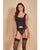 Treacherous Garter Bustier & Panty Black O/S