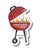 Grillin Chillin Sticker - Pack of 3