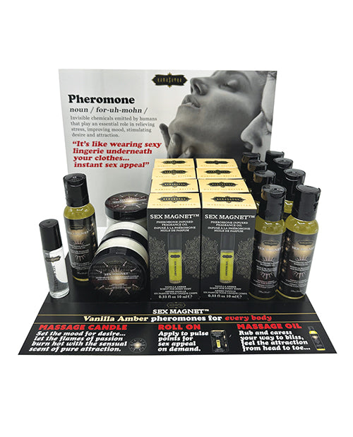 Kama Sutra Sex Magnet Pheromone Prepack Display w/Easel - Display of 20