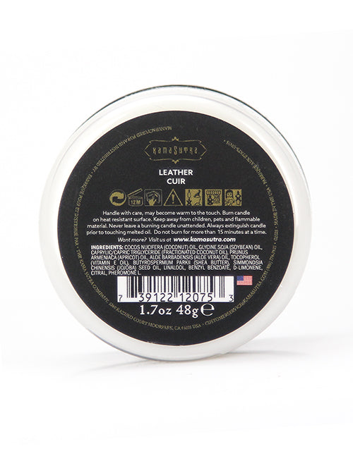 Kama Sutra Sex Magnet Pheromone Mini Massage Candle - Leather - 1.7 oz