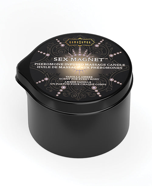 Kama Sutra Sex Magnet Candle w/Pour Spout - Vanilla Amber-2 oz