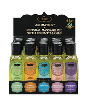 Kama Sutra Naturals Massage Oil Display - 2 oz Asst. Scents Display of 15