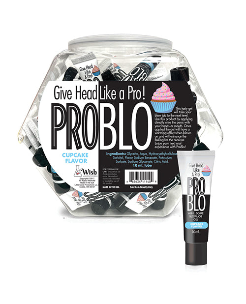Pro Blo Oral Pleasure Gel 65 Pack Fishbowl - 10 ml Cupcake