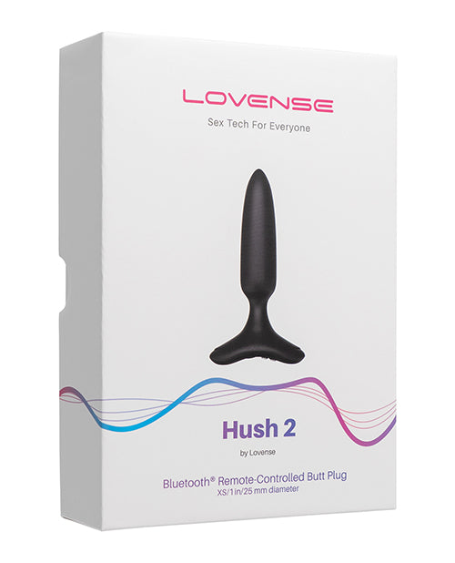 Lovense Hush 2 1' Butt Plug - Black