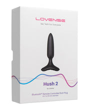 Lovense Hush 2 1' Butt Plug - Black