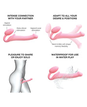 Strap-on-Me Semi-Realistic Bendable Strap-on - Pink SM