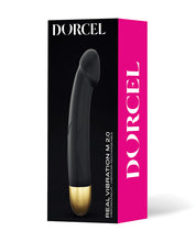 Dorcel Real Vibration M 8.6' Rechargeable Vibrator 2.0 - Black/Gold