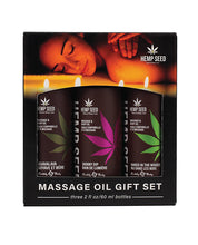 Earthly Body Massage Oil Gift Set - 2 oz Skinny Dip, Naked in the Woods & Guavalava