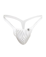 Male Basics Y Buns Thong White Sheer XL