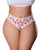 Sweet Treats Crotchless Thong w/Wicked Sensual Care Peach Lube - White QN