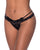 Ooh La Lace Cross Strap Split Crotch Tanga Panty Black L/XL
