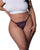 Leather & Lace Lace Thong - Plum QN