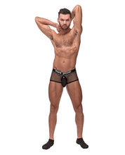 Cock Pit Fishnet Mini Cock Ring Short Black MD