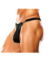 Male Power Bong Clip Thong Black S/M